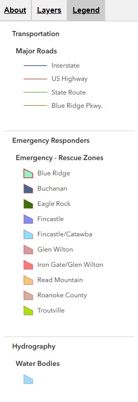 Left panel's Legend tab